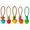 Pelota de béisbol con manija de cuerda de algodón