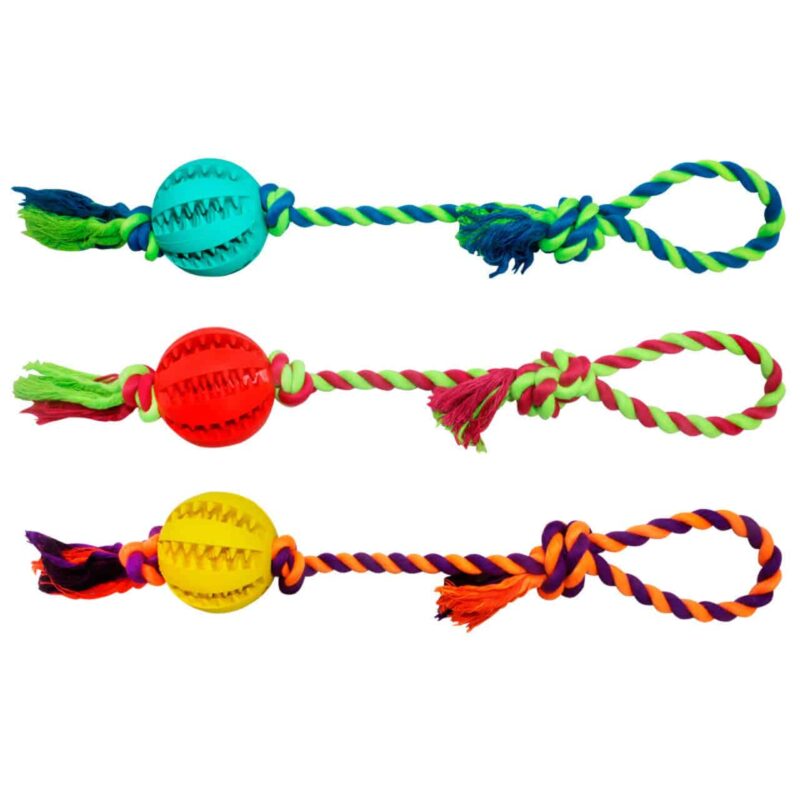 Pelota de béisbol c/manija de cuerda