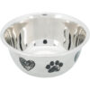 Comedero Acero Inox. Barnizado - S