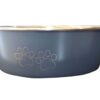 Comedero acero inox. con huellitas - XS-S